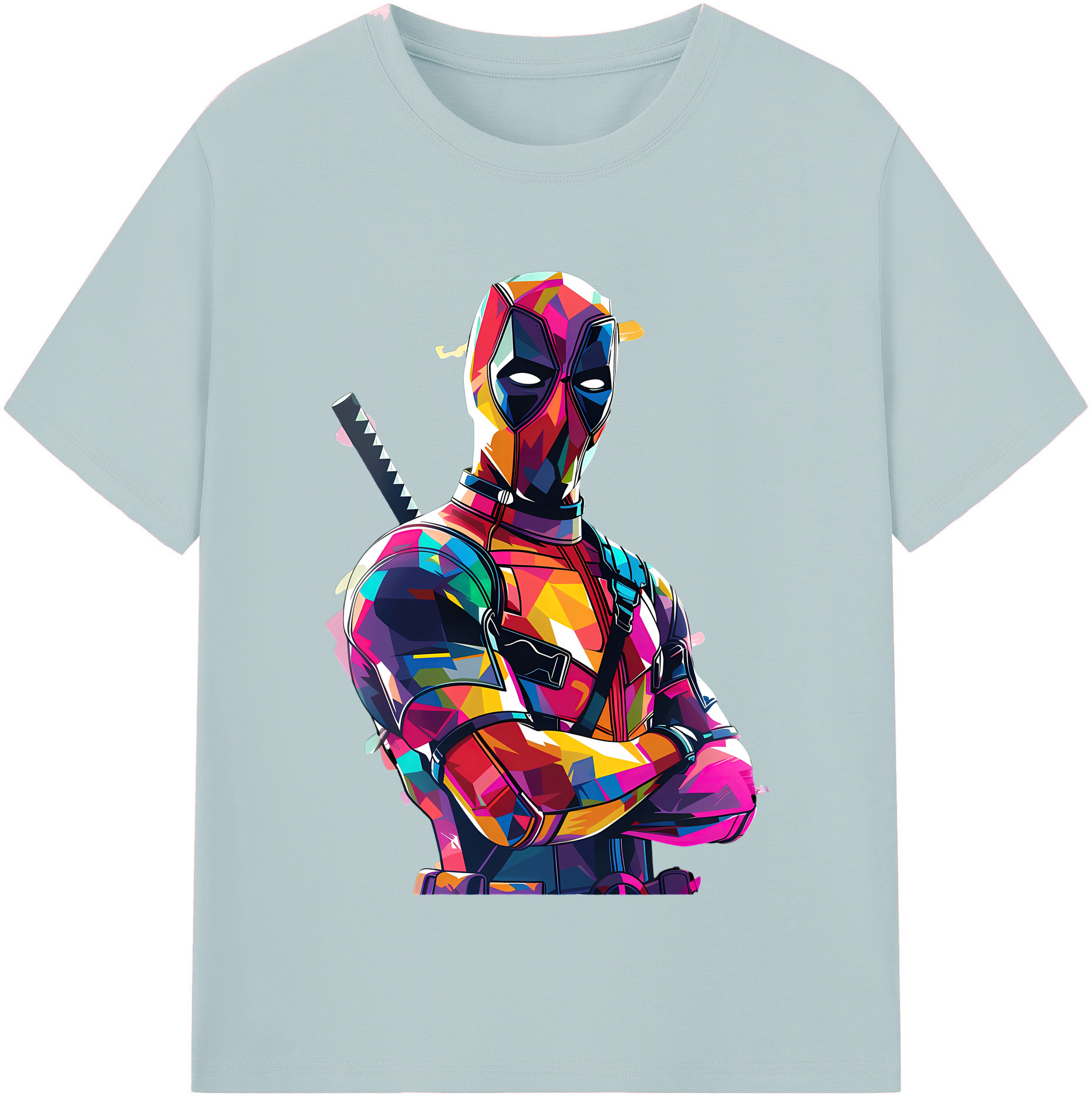 （画像用） Deadpool デッドプール 綿100％半袖Tシャツ（フロントプリント）